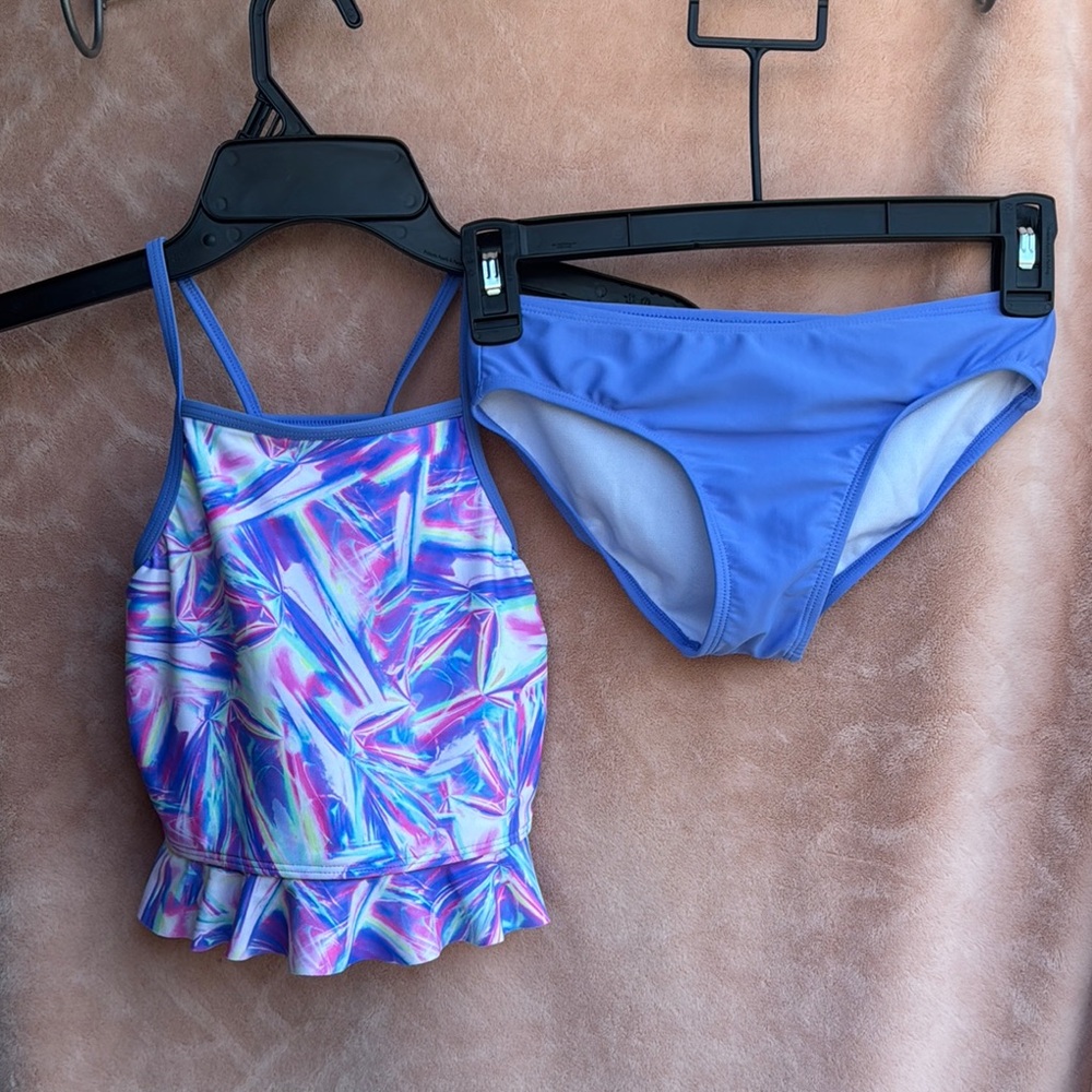 Girls Size 10 Tankini Set Swim Suit